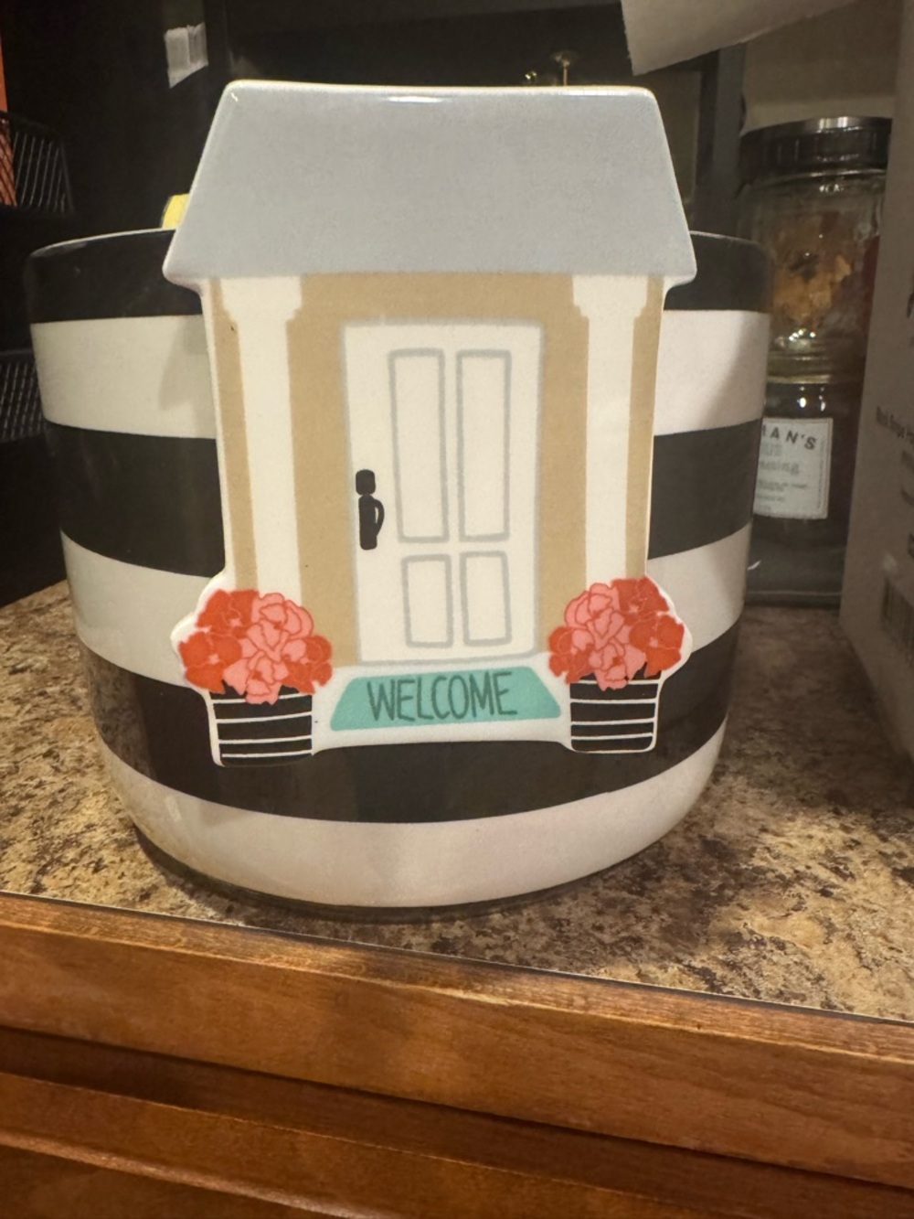 Happy Everything Bowl - w/Welcome House & Wedding Couple